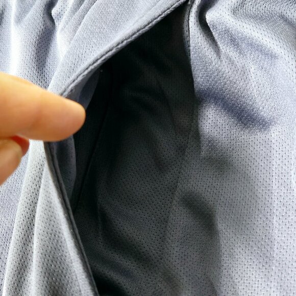 NWT MEN'S REEBOK STORMER RUNNING SHORT SLIM 9" 100% POLY NIGHTSHADOW BLUE M $35 - Picture 3 of 10